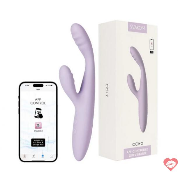 Đánh giá Dương vật giả Svakom Cici Plus 2 thiết kế nhánh rung kích thích kết hợp App giá tốt 