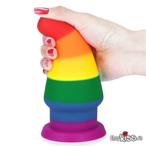 Phích cắm hậu môn silicone đa sắc Lovetoy Prider 6.0