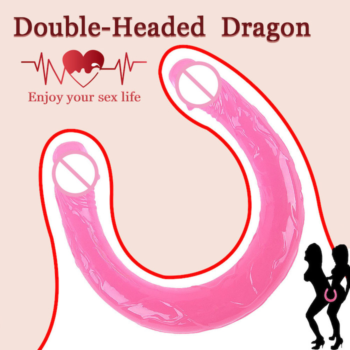 Đánh giá Dương vật giả 2 đầu trong suốt Double Dong sextoy cho les đồng tính Nữ giá tốt