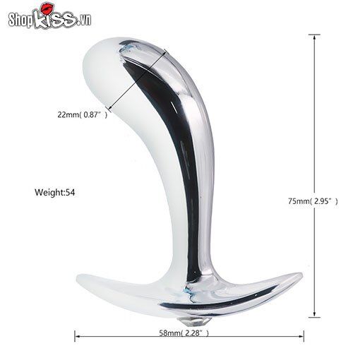 Bộ 3 dụng cụ kích thích hậu môn bằng inox tuyệt đẹp